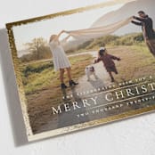 "Festive Holiday Border" - Holiday Cards in Lily by Wildfield Paper Co - Detail