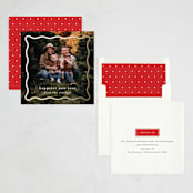 "Scallop" - Holiday Cards in Snow by Sara Hicks Malone - Assembled