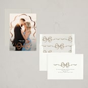 "Rustic Bow" - Holiday Cards in Mist by Jackie Crawford - Assembled