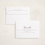 "Pine Holly" - Holiday Cards in Sugar Cookie by Everett Paper Goods - FREE Recipient Addressing
