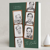 "Snapshots" - Holiday Cards in Forest by Leah Bisch - Folded Card