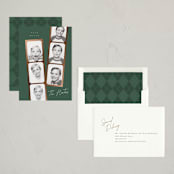 "Snapshots" - Holiday Cards in Forest by Leah Bisch - Assembled