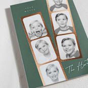 "Snapshots" - Holiday Cards in Forest by Leah Bisch - Detail
