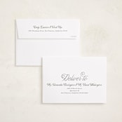 "Scripted Merry" - Holiday Cards in Pine by Brianne Larsen - FREE Recipient Addressing