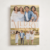 "Big Merry" - Holiday Cards in Snickerdoodle by Brianne Larsen - Front