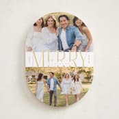 "Big Merry" - Holiday Cards in Snow by Brianne Larsen - Front