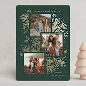 "foil branches" - Holiday Cards in Evergreen by Julie Murray - Front