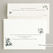 "foil branches" - Holiday Cards in Evergreen by Julie Murray - FREE Recipient Addressing