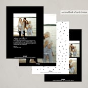 "Festive Dots" - Holiday Cards in Snow by Wendy Chung - Back of Card Options
