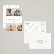 "Festive Dots" - Holiday Cards in Snow by Wendy Chung - Assembled