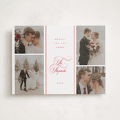"Grace" - Holiday Cards in Poinsettia by Corinne Malesic - Front