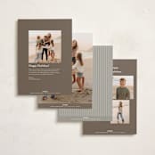 "Framed Photos" - Holiday Cards in Ivory by Heather Cairl - Back of Card Options