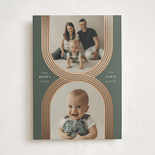 "Criss Cross" - Holiday Cards in Juniper by Leah Bisch - Front
