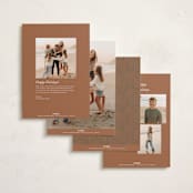 "Criss Cross" - Holiday Cards in Juniper by Leah Bisch - Back of Card Options