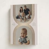"Criss Cross" - Holiday Cards in Eggnog by Leah Bisch - Folded Card