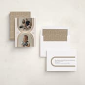 "Criss Cross" - Holiday Cards in Eggnog by Leah Bisch - Assembled