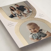 "Criss Cross" - Holiday Cards in Eggnog by Leah Bisch - Detail