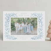 "Laurel Evergreen" - Holiday Cards in Glacier by Petra Kern - Front
