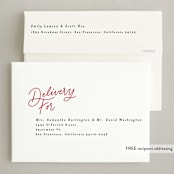 "Foiled script" - Holiday Cards in Mulled Wine by Creo Study - FREE Recipient Addressing