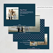 "Elegantly Joyful" - Holiday Cards in Lake by Chryssi Tsoupanarias - Back of Card Options