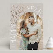 "Happy New Arch" - Holiday Cards in Ash by Alethea and Ruth - Front