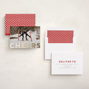 "c h e e r s !" - Holiday Cards in Snowflake by Sara Hicks Malone - Assembled