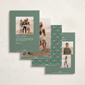 "Laurel Edge" - Holiday Cards in Eggnog by Amy Kross - Back of Card Options