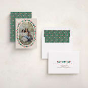 "Laurel Edge" - Holiday Cards in Eggnog by Amy Kross - Assembled