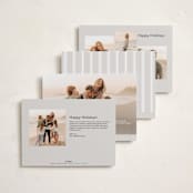 "Arched sentiment" - Holiday Cards in Winter by Creo Study - Back of Card Options