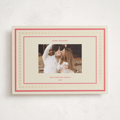 "Christmas Sweater Border" - Holiday Cards in Crimson by Jen Ramsey - Front