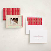 "Christmas Sweater Border" - Holiday Cards in Crimson by Jen Ramsey - Assembled