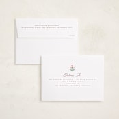 "Block Print Frame" - Holiday Cards in Berry by Teju Reval - FREE Recipient Addressing