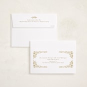 "Gilded Forest" - Holiday Cards in Buttercream by Alethea and Ruth - FREE Recipient Addressing