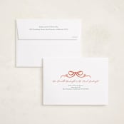 "A Gentle Bow" - Holiday Cards in Holly by Elly - FREE Recipient Addressing