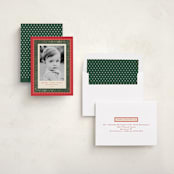 "Folkloric" - Holiday Cards in Holly Berry by Olivia Raufman - Assembled