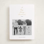 "Scripted Tree" - Holiday Cards in Snow by Ashley Iwafuchi - Front