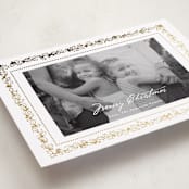 "Gilded botanical frame" - Holiday Cards in Snow by Cass Loh - Detail