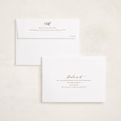 "Gilded botanical frame" - Holiday Cards in Snow by Cass Loh - FREE Recipient Addressing