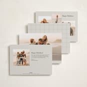"Layered frame" - Holiday Cards in Vanilla by Stacey Meacham - Back of Card Options
