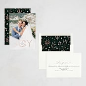 "Rings of Joy" - Holiday Cards in Midnight by Erica Krystek - Assembled
