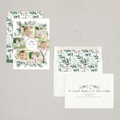 "Joy Wreath Snapshots" - Holiday Cards in Sweet Potato by Alethea and Ruth - Assembled