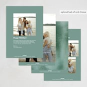 "Deepest Forest" - Holiday Cards in Evergreen Forest by Petra Kern - Back of Card Options