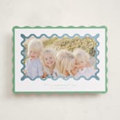 "Party Squiggle" - Holiday Cards in Spearmint by Blustery August - Front