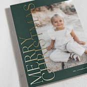 "side greeting" - Holiday Cards in Evergreen by Carolyn Nicks - Detail