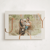 "Joy Border" - Holiday Cards in Cookie Dough by Brianne Larsen - Front