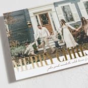 "headline" - Holiday Cards in Almond by Kelly Watkins - Detail