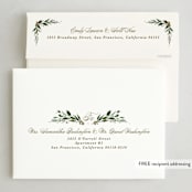 "Rustic Wreath" - Holiday Cards in Vintage by Kate Ahn - FREE Recipient Addressing