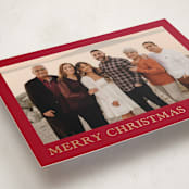 "Engraved Holiday" - Holiday Cards in Cherry by Chris Griffith - Detail