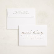 "The Merry" - Holiday Cards in Marshmallow by Tamara Hilje - FREE Recipient Addressing
