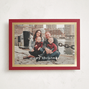 "Modern details" - Holiday Cards in Poinsettia by Stacey Meacham - Front